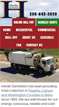 Mobile Screenshot of hardinsanitation.com